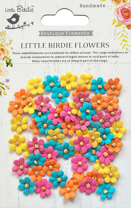 Little Birdie Beaded Micro Petals Small Paper Flowers