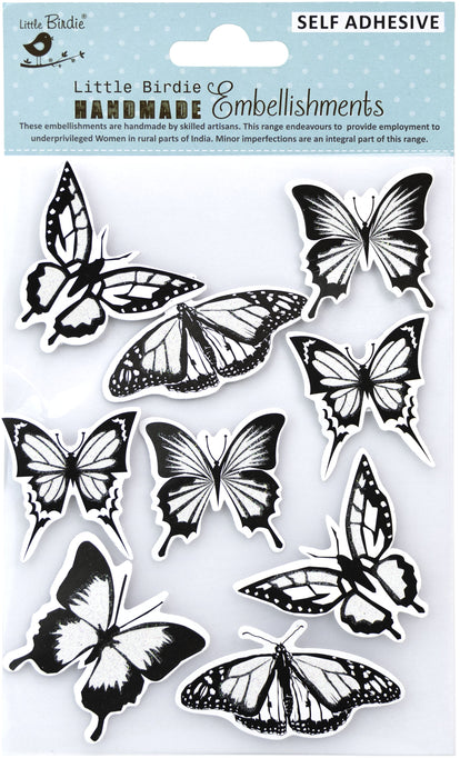 Sticker Embellishment 9/Pkg Joyful Flutter