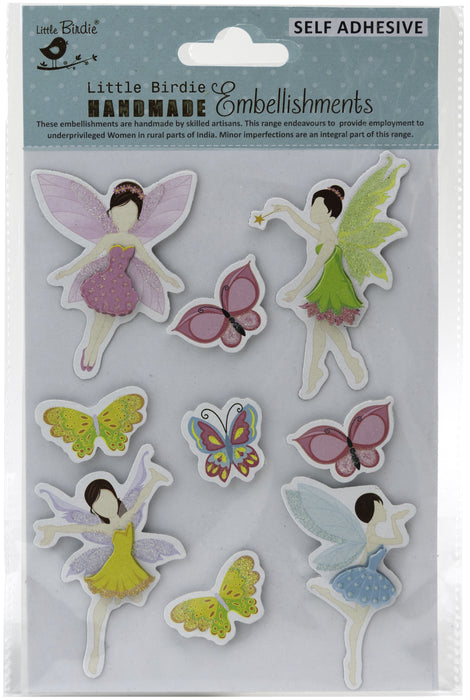 3D Embellishment 9/Pkg Fairy Tale