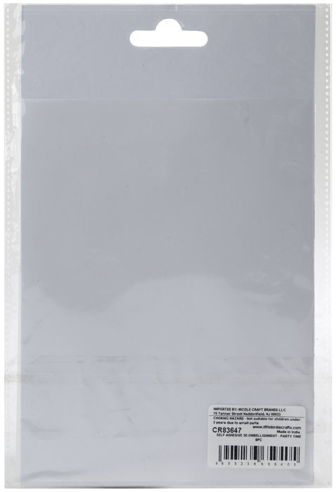 3D Embellishment 11/Pkg Cocktail Party