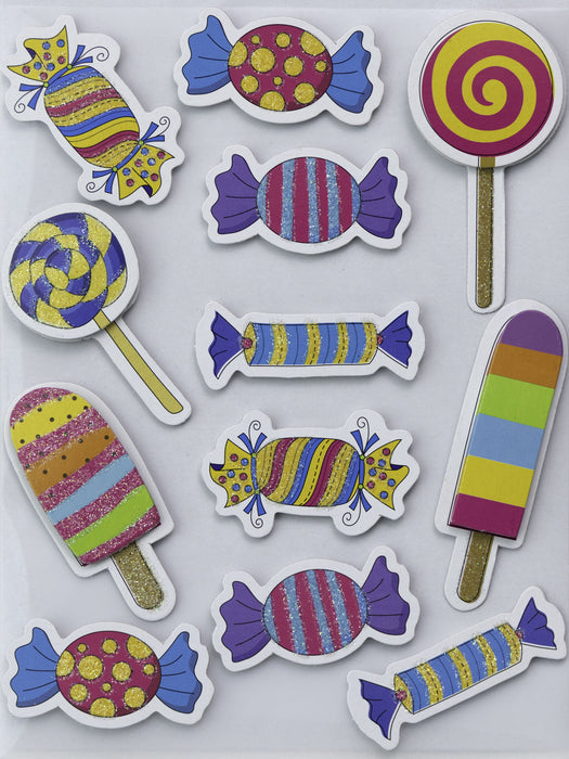 3D Embellishment 12/Pkg Candy Treat