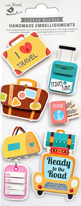 3D Embellishment 7/Pkg Travel Time