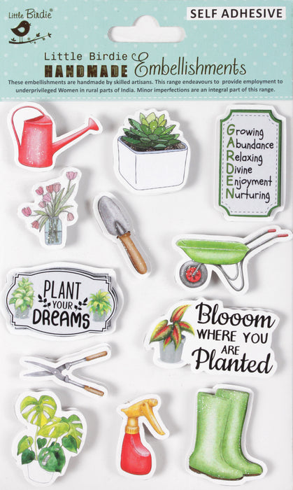 Handmade Embellishments 11/Pkg Planting Dreams