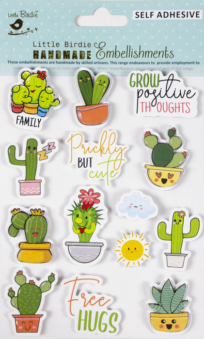 Handmade Embellishments 11/Pkg Prickly But Cute