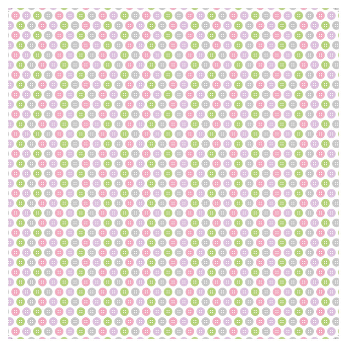 Pack of 3 - Little Miracle Cardstock Pack 12"X12" 12/Pkg-Baby Girl