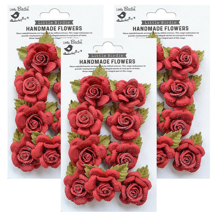 Pack of 3 - Karin Paper Flowers 8/Pkg-Love and Roses