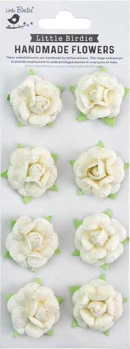 Pack of 3 - Angel Rose Paper Flowers 8/Pkg-Amor Mio