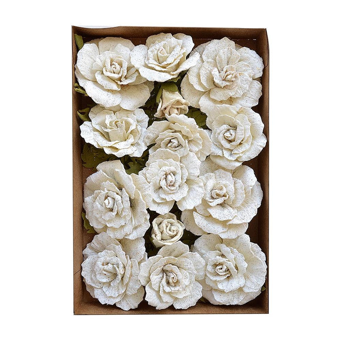 Bonita Paper Flowers 20/Pkg Shabby Chic