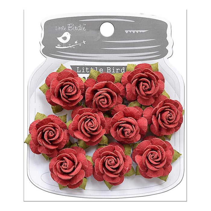 Deborah Paper Flowers 10/Pkg Love and Roses