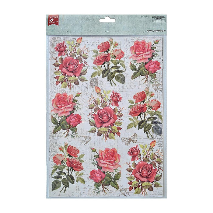 Decoupage Paper A4 4/Pkg Touch Of Nature