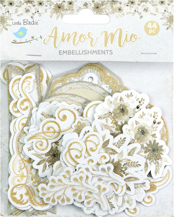 Ephemera Embellishment 44/Pkg-Amor Mio