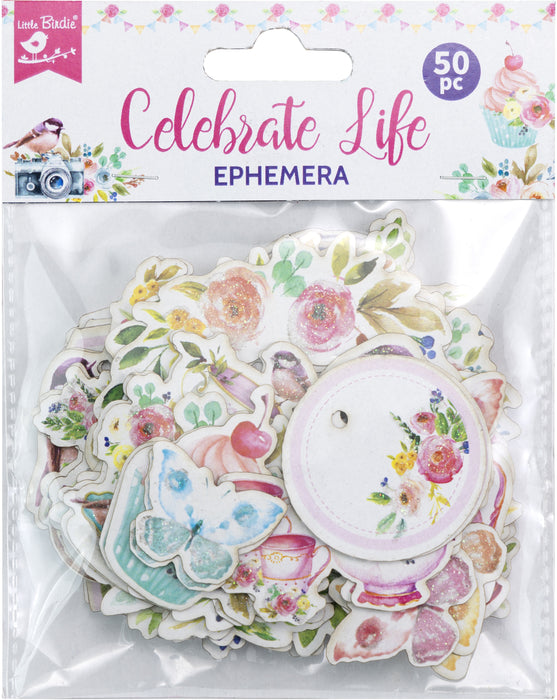 Ephemera Embellishment 50/Pkg Celebrate Life