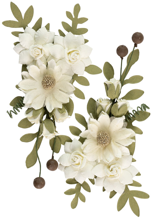 Fairy Rosa Paper Flowers 2/Pkg Amor Mio