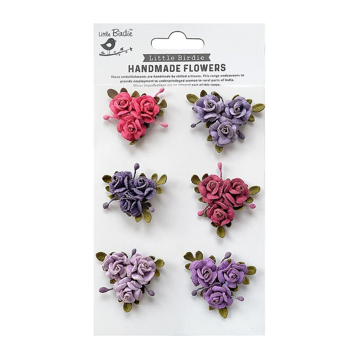 Francisca Paper Flowers 6/Pkg Love and Roses