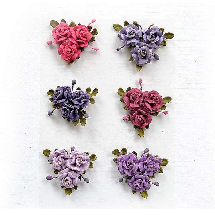 Francisca Paper Flowers 6/Pkg Love and Roses