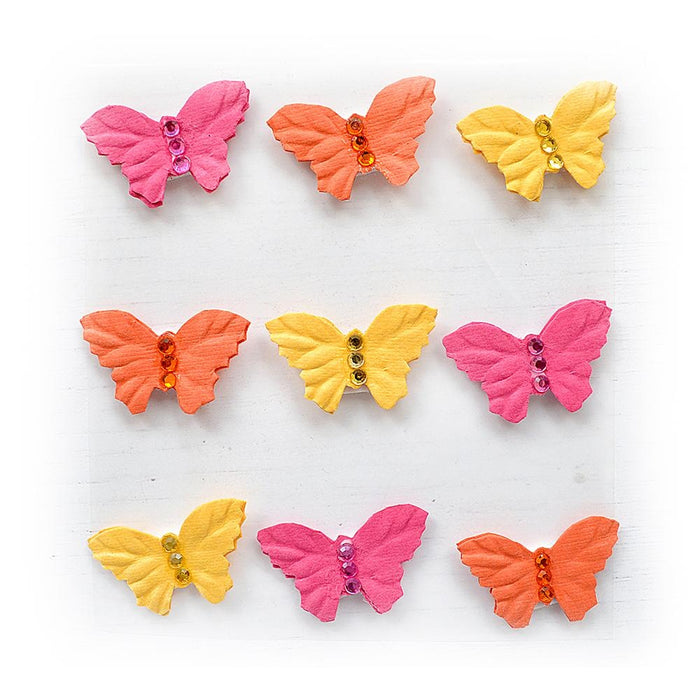 Jewel Butterfly 9/Pkg Boho Vibes