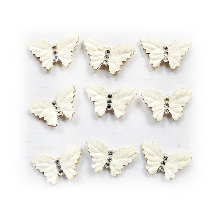 Jewel Butterfly 9/Pkg Shabby Chic