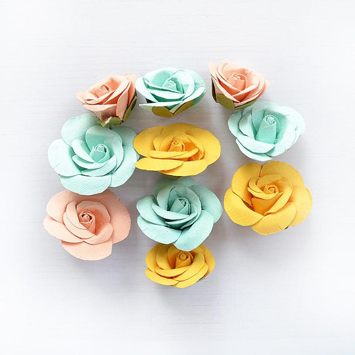 Joanna Paper Flowers 10/Pkg-Pastel Palette