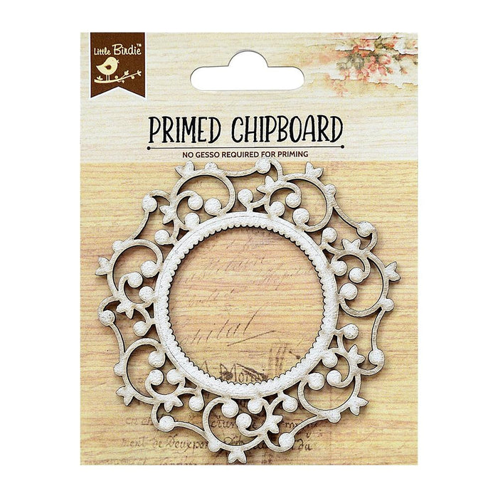 Laser Cut Primed Chipboard 1/Pkg Filigree Garden