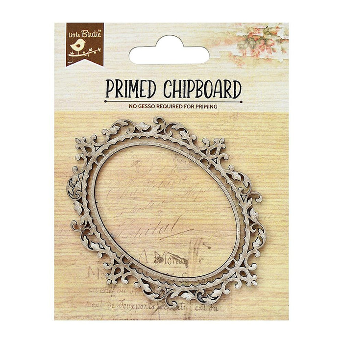 Laser Cut Primed Chipboard 1/Pkg Doodle Frame