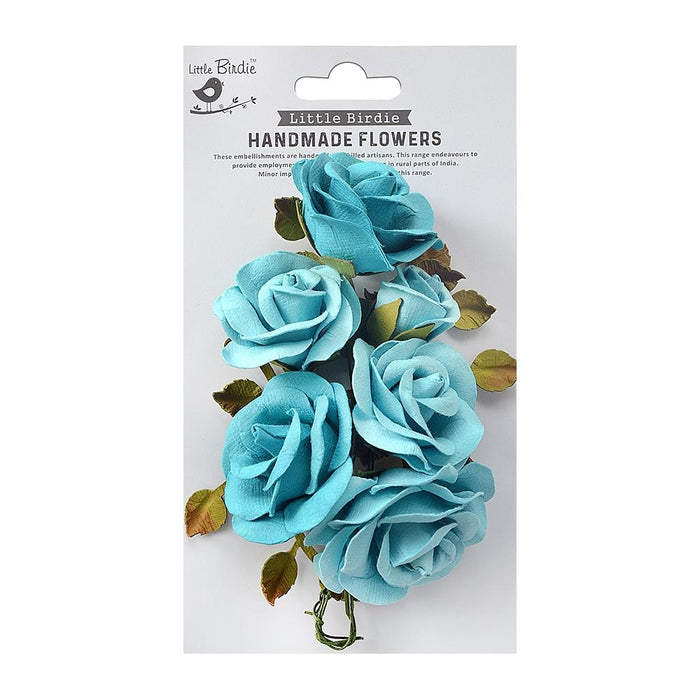 Marva Paper Flowers 4/Pkg Song Of The Sea