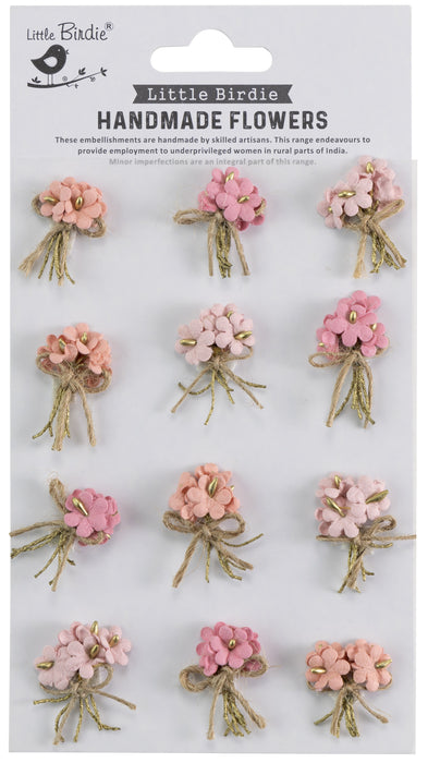 Paper Bouquet 12/Pkg Pearl Pink