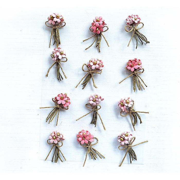 Paper Bouquet 12/Pkg Pearl Pink