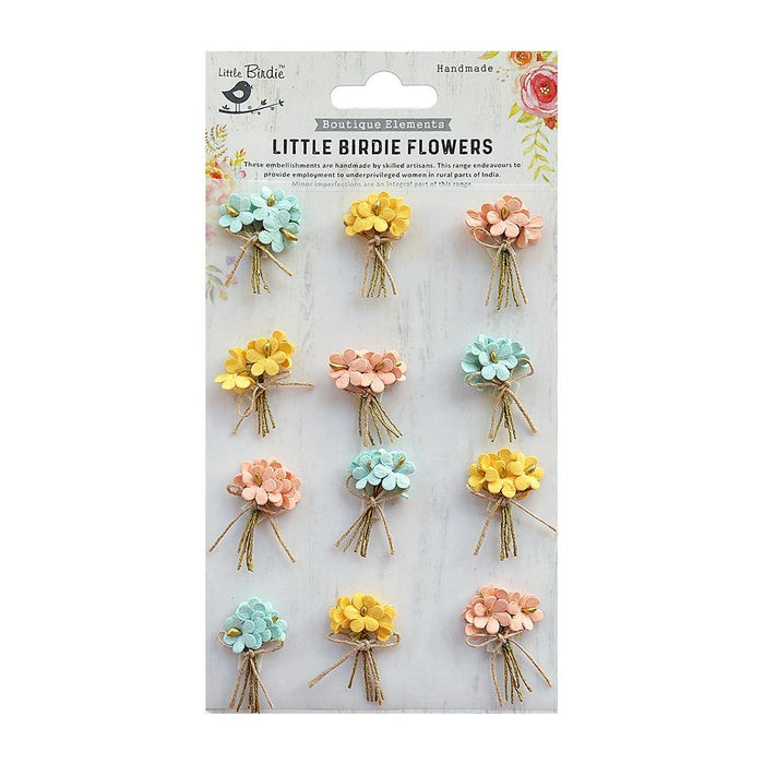 Paper Bouquet 12/Pkg Birds And Berries