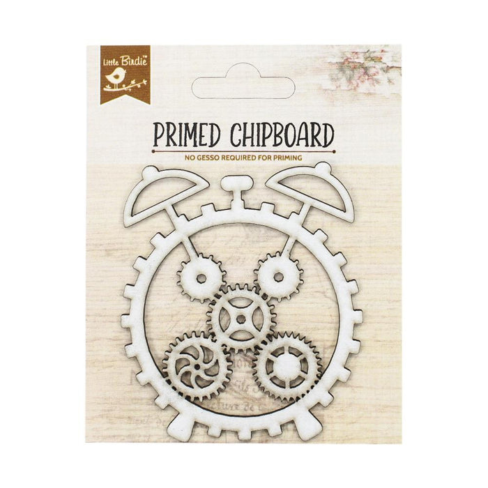 Primed Chipboard-Cog Clock