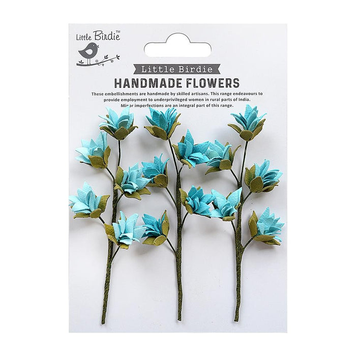 Queenie Paper Flower Stems 3/Pkg Song Of The Sea