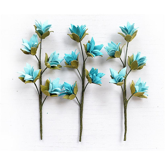 Queenie Paper Flower Stems 3/Pkg Song Of The Sea