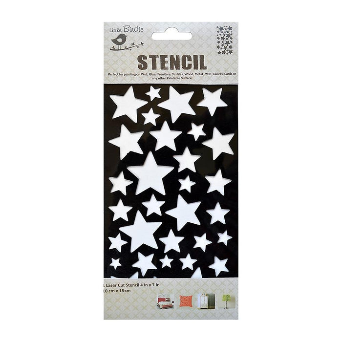 Reusable Stencil 4"X7" 1/Pkg Stars