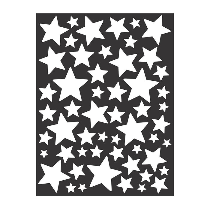 Reusable Stencil 4"X7" 1/Pkg Stars