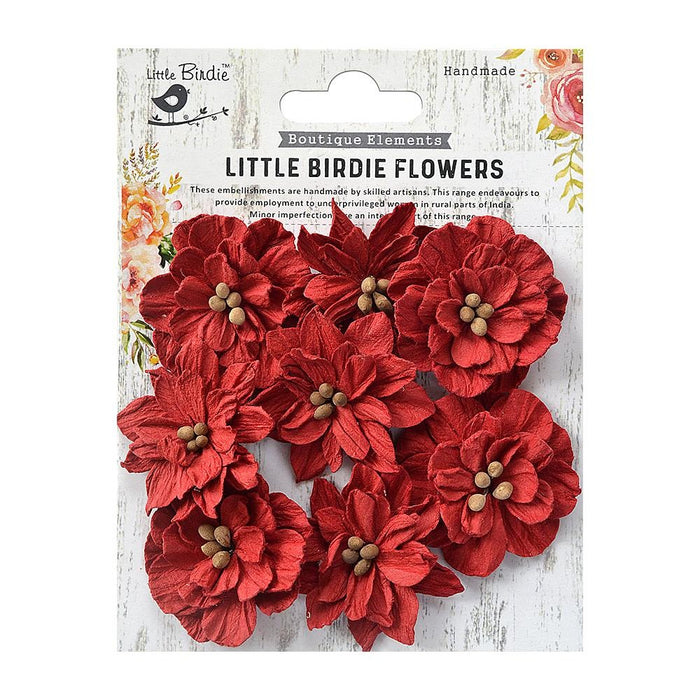 Serenade Paper Flowers 8/Pkg Cherry