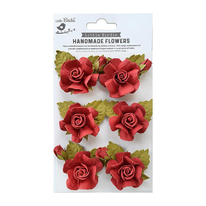 Tania Paper Flowers 6/Pkg Love and Roses