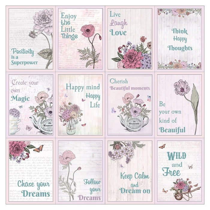 12" x 12" Printed Paper Pads from Little Birdie