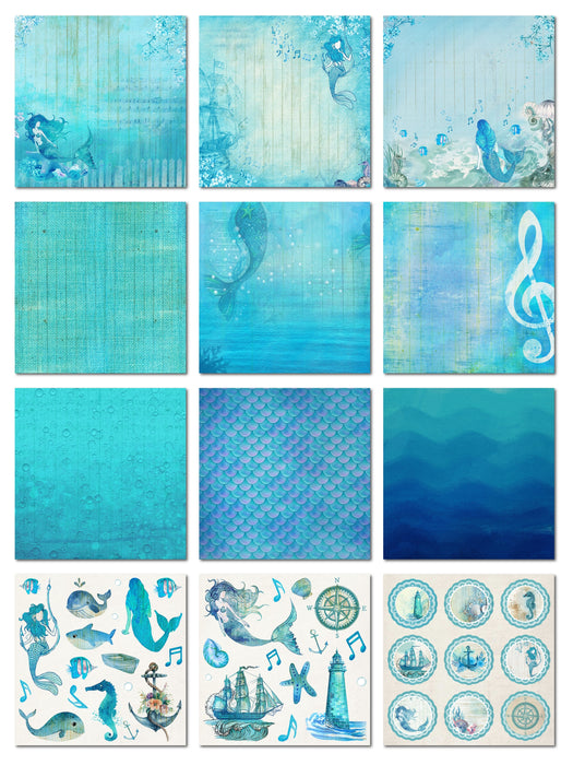 12" x 12" Printed Paper Pads from Little Birdie