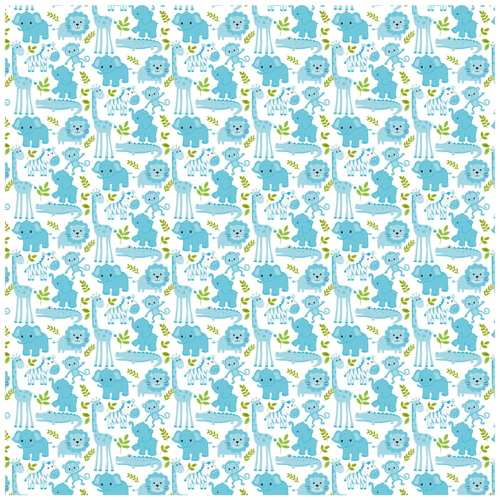 Little Miracle Cardstock Pack 12"X12" 12/Pkg Baby Boy