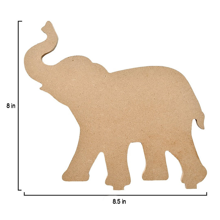 MDF Base Standing Elephant 8.5"X8" 1/Pkg Standing Elephant