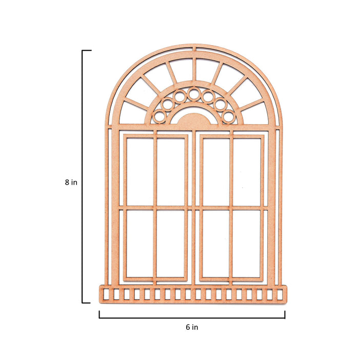 MDF Arch Window 6"X8" 1/Pkg