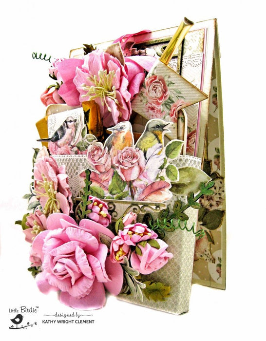 Cardstock Pack 6"X6" 12/Pkg Shabby Chic Bouquet
