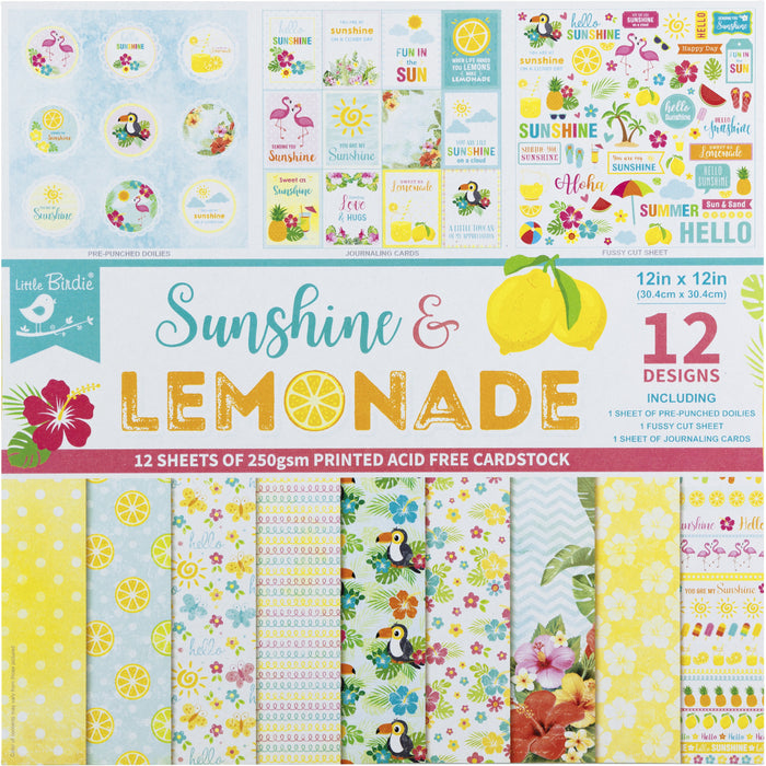 12" x 12" Printed Paper Pads from Little Birdie