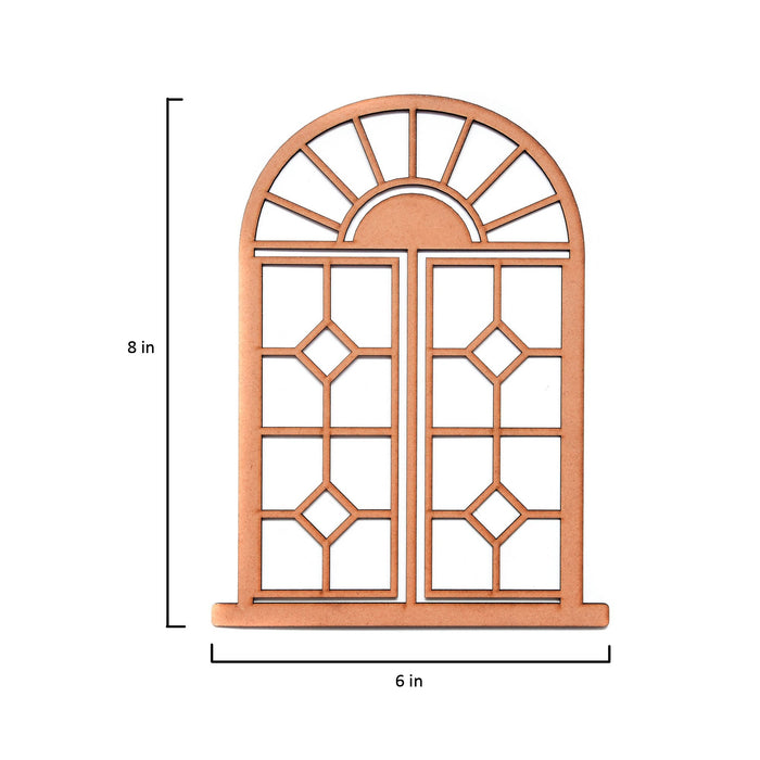MDF Arch Window 6"X8"-6"X8"