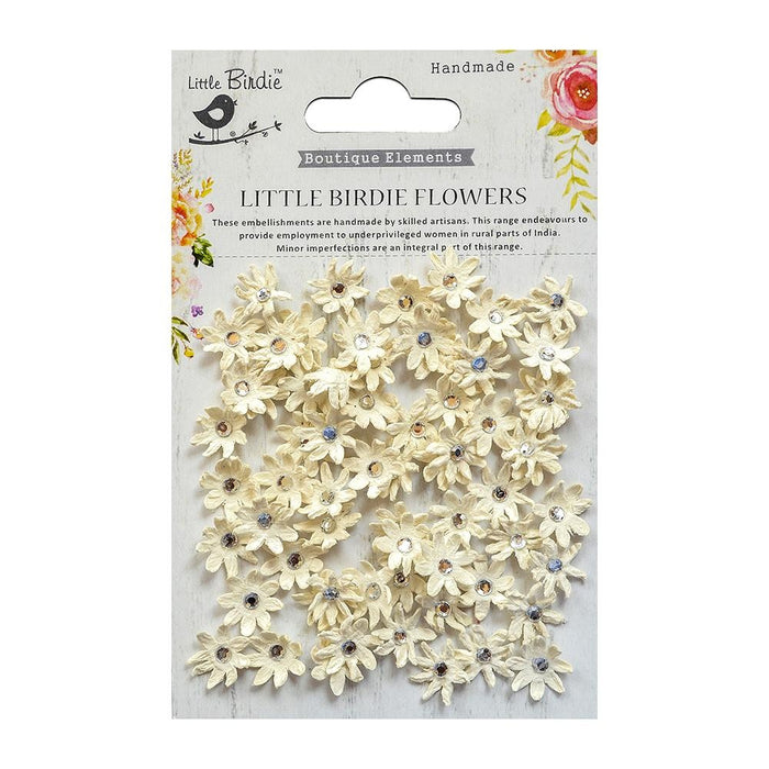 Little Birdie Micro Jeweled Florettes 60/Pkg-Pearl Pink