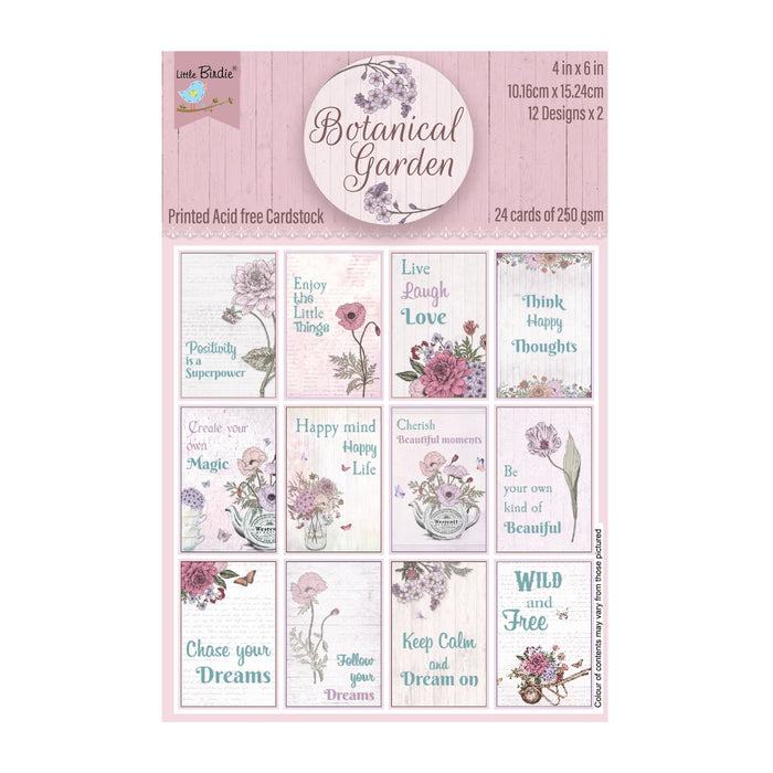Journaling Cards from Little Birdie, 24 pack