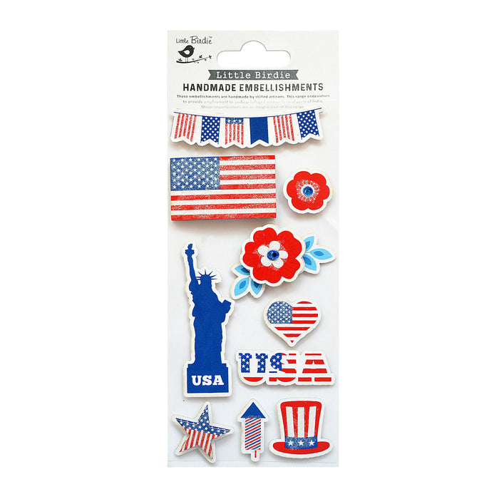 Patriotic Themed Stickers from Little Birdie