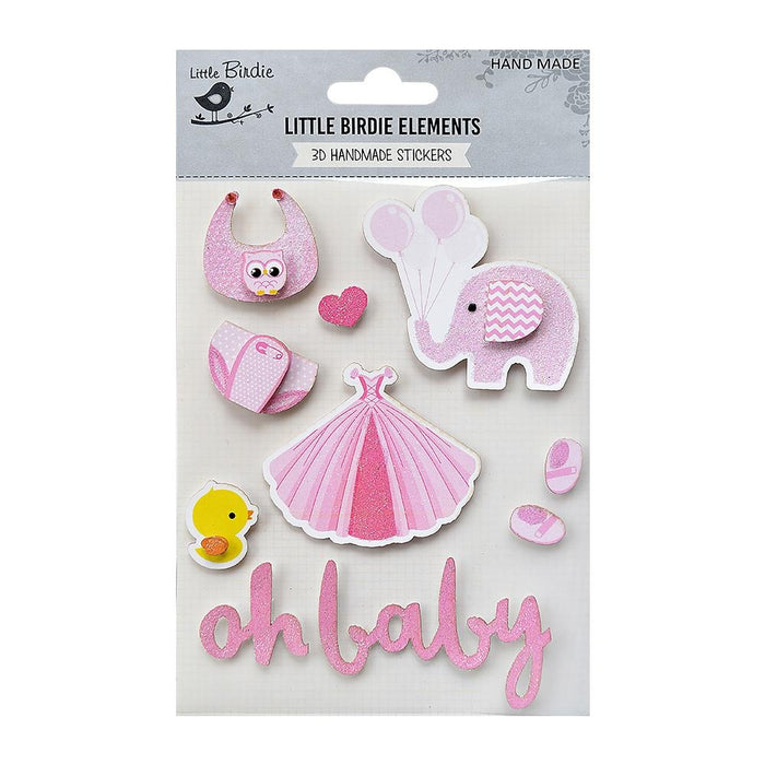 Oh Baby Embellishment 10 /Pkg Pink