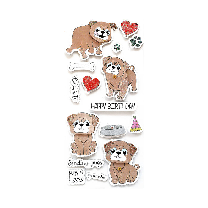 Sticker Embellishment 3/Pkg Happy Bird-Day