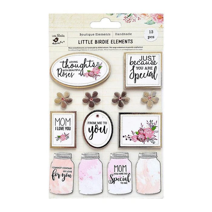 Special Mom Thoughtful Embellishment 13/Pkg-Mom Thoughtful