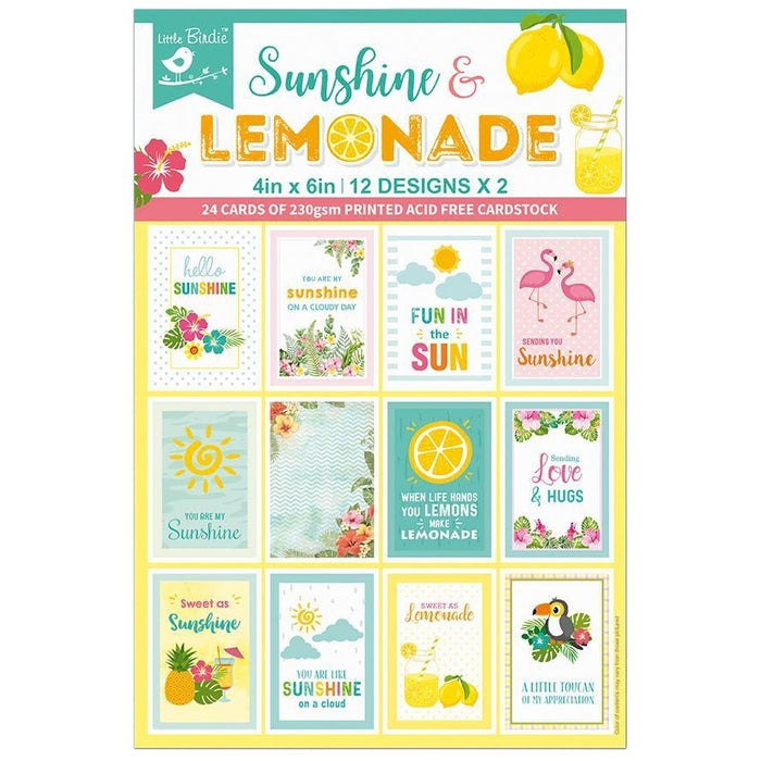 Journaling Cards 4"X6" 24/Pkg Sunshine & Lemonade